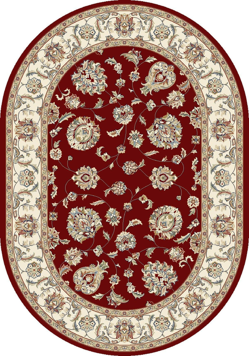 ANCIENT GARDEN 57365-1464 RED/IVORY - Modern Rug Importers