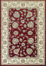 ANCIENT GARDEN 57365-1464 RED/IVORY - Modern Rug Importers