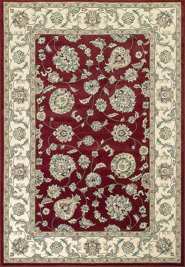 ANCIENT GARDEN 57365-1464 RED/IVORY - Modern Rug Importers
