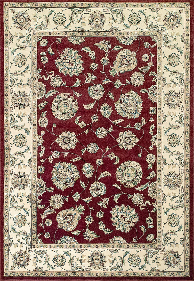 ANCIENT GARDEN 57365-1464 RED/IVORY - Modern Rug Importers