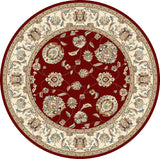 ANCIENT GARDEN 57365-1464 RED/IVORY - Modern Rug Importers