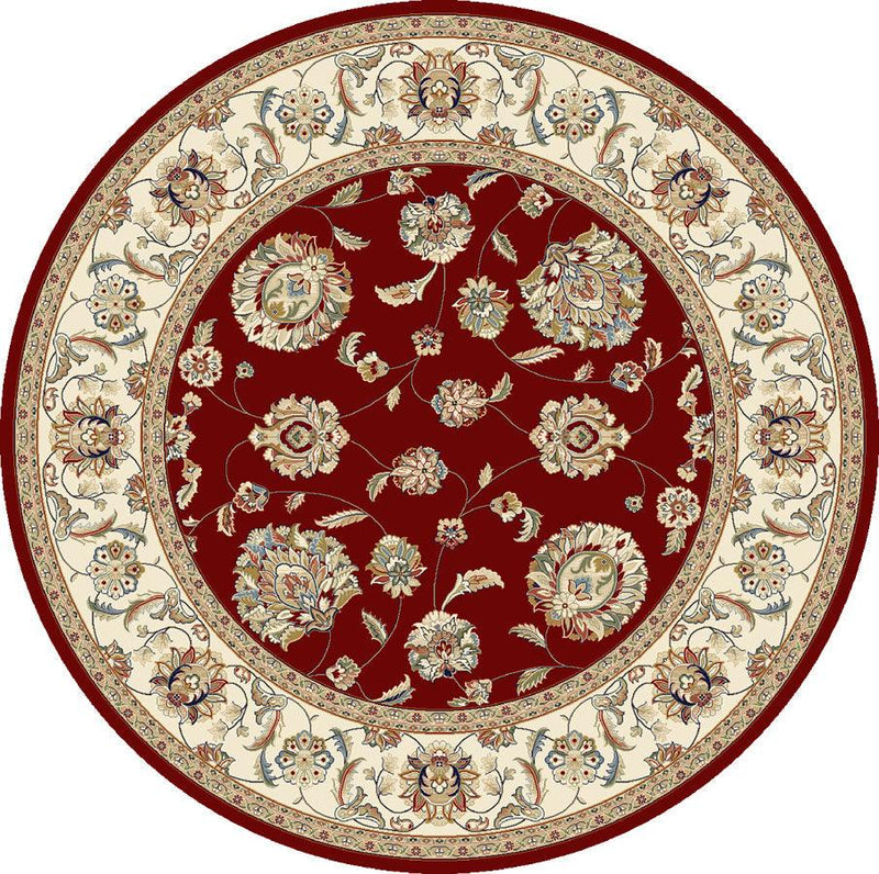 ANCIENT GARDEN 57365-1464 RED/IVORY - Modern Rug Importers