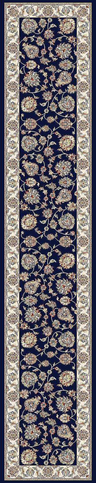 ANCIENT GARDEN 57365-3464 BLUE/IVORY - Modern Rug Importers