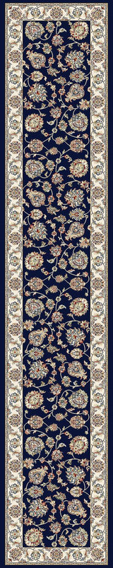 ANCIENT GARDEN 57365-3464 BLUE/IVORY - Modern Rug Importers