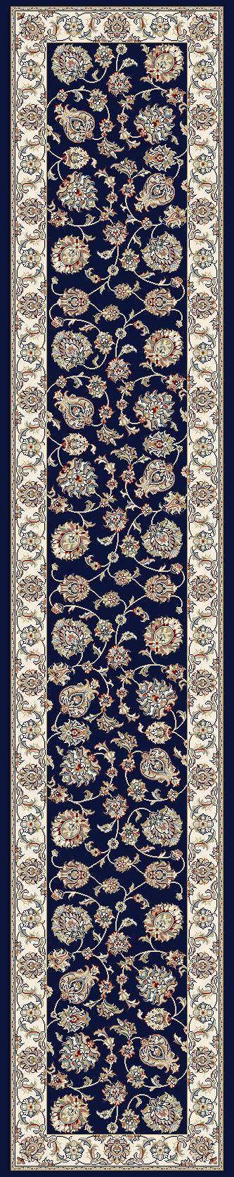 ANCIENT GARDEN 57365-3464 BLUE/IVORY - Modern Rug Importers