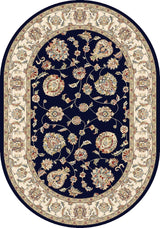 ANCIENT GARDEN 57365-3464 BLUE/IVORY - Modern Rug Importers
