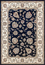 ANCIENT GARDEN 57365-3464 BLUE/IVORY - Modern Rug Importers