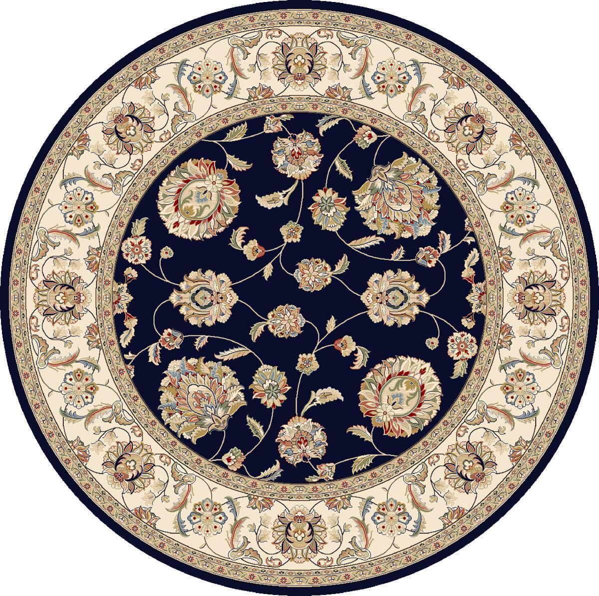 ANCIENT GARDEN 57365-3464 BLUE/IVORY - Modern Rug Importers