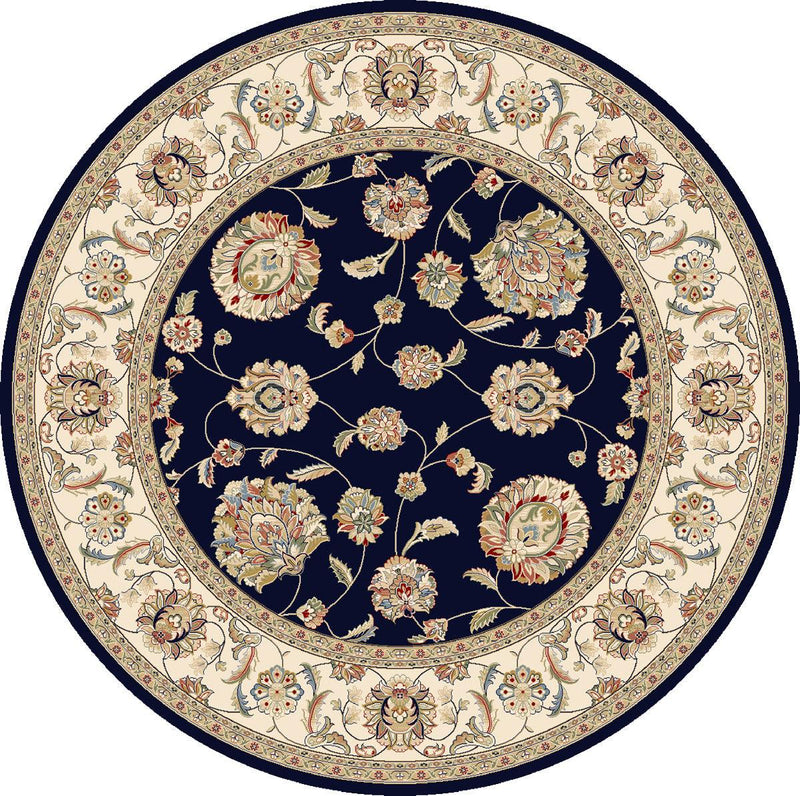 ANCIENT GARDEN 57365-3464 BLUE/IVORY - Modern Rug Importers