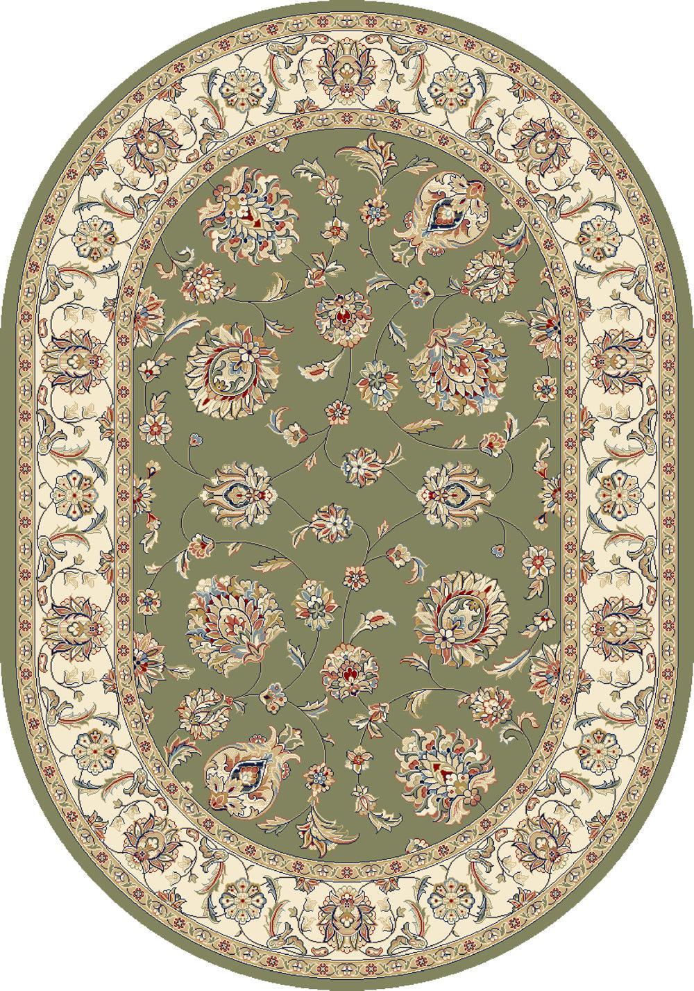 ANCIENT GARDEN 57365-4464 GREEN/IVORY - Modern Rug Importers