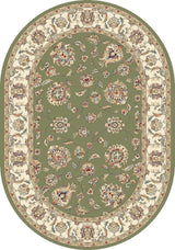 ANCIENT GARDEN 57365-4464 GREEN/IVORY - Modern Rug Importers
