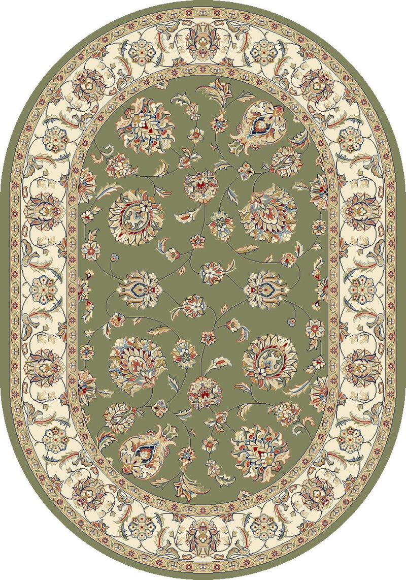 ANCIENT GARDEN 57365-4464 GREEN/IVORY - Modern Rug Importers
