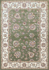 ANCIENT GARDEN 57365-4464 GREEN/IVORY - Modern Rug Importers