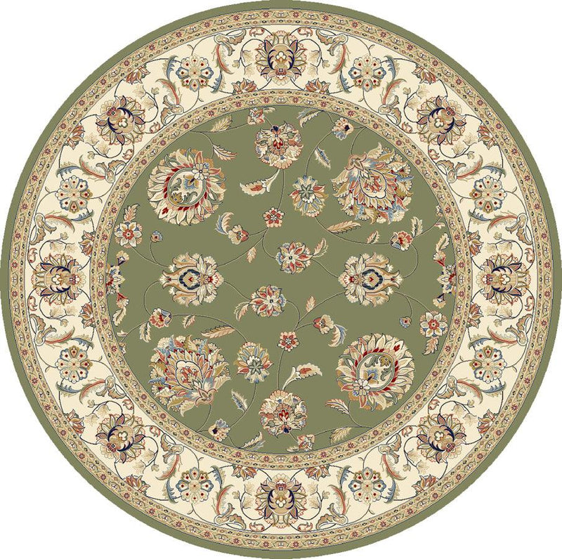 ANCIENT GARDEN 57365-4464 GREEN/IVORY - Modern Rug Importers