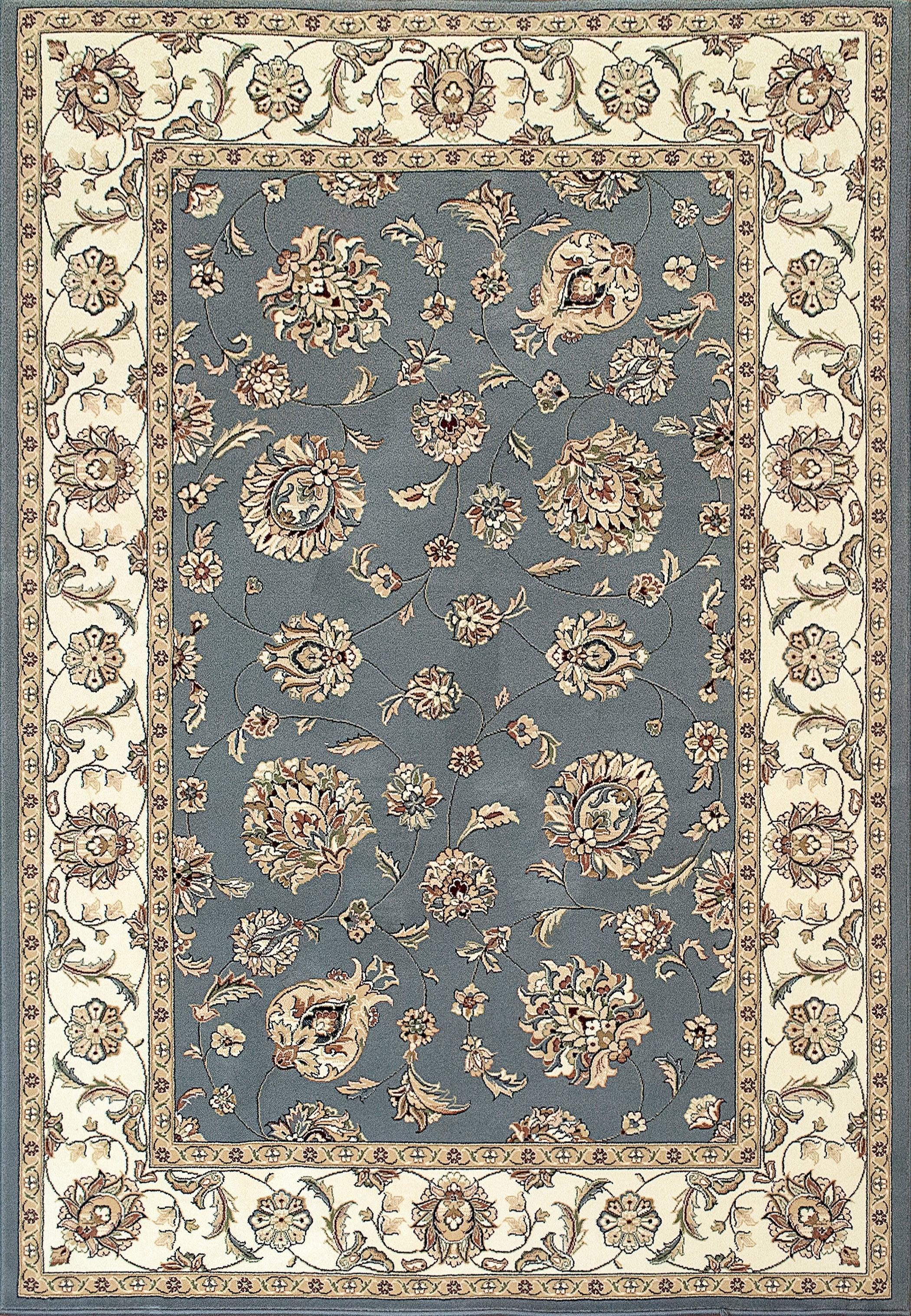 ANCIENT GARDEN 57365-5464 LT.BLUE/IVORY - Modern Rug Importers