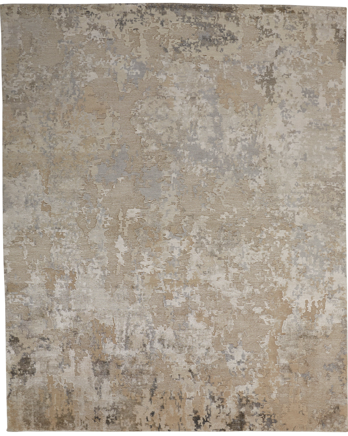 Hand-Knotted Wool & Bamboo Silk Area Rug – Ives 12 Collection | Modern ...