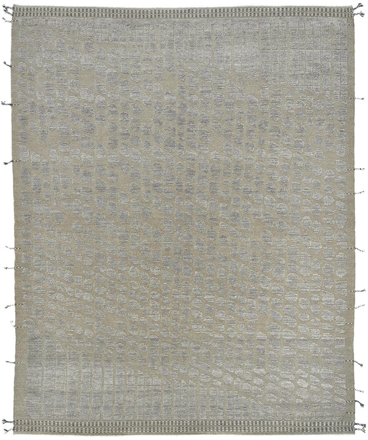 Hand-Knotted 100% Wool Textured Neutral Rug – Gabi Collection Modern ...