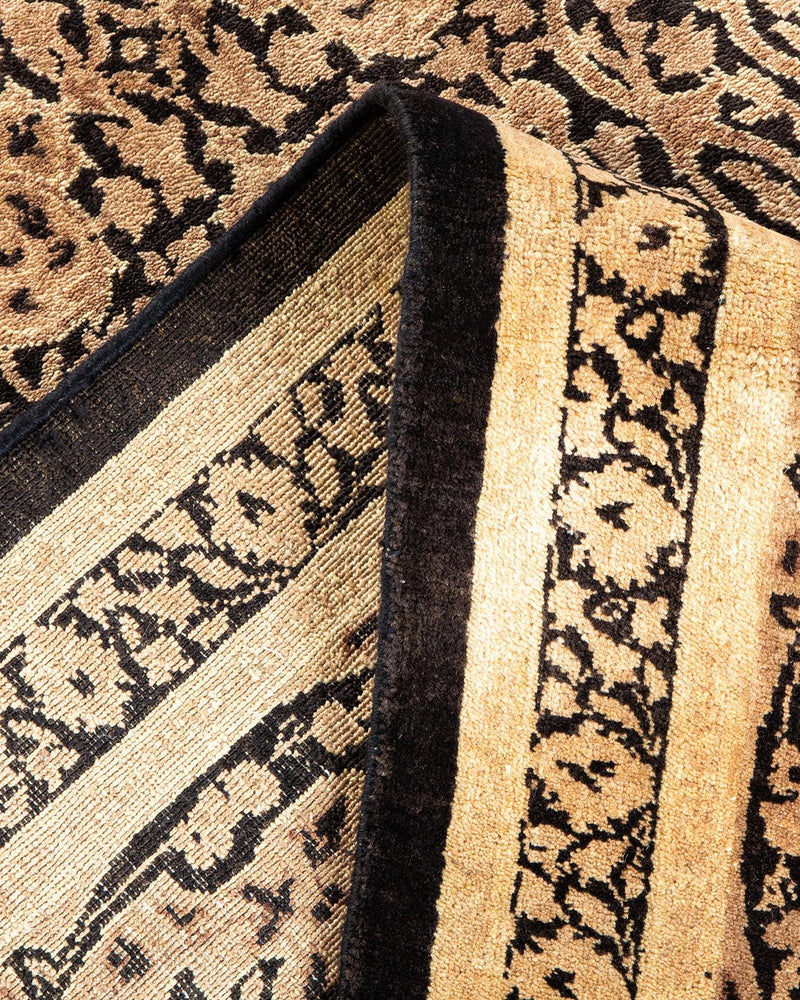 One-of-a-Kind Imported Hand-knotted Area Rug  - Black, 8' 1" x 10' 5" - Modern Rug Importers