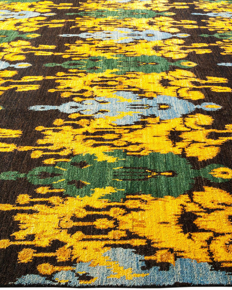 One-of-a-Kind Imported Hand-knotted Area Rug  - Black, 9' 1" x 12' 5" - Modern Rug Importers