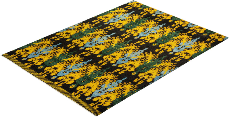 One-of-a-Kind Imported Hand-knotted Area Rug  - Black, 9' 1" x 12' 5" - Modern Rug Importers