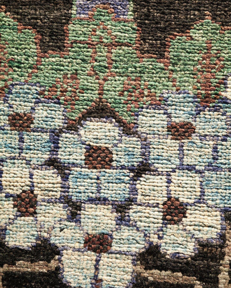 One-of-a-Kind Imported Hand-knotted Area Rug  - Black, 9' 10" x 13' 8" - Modern Rug Importers
