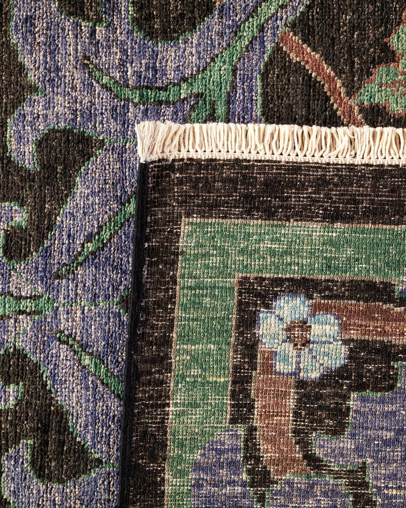 One-of-a-Kind Imported Hand-knotted Area Rug  - Black, 9' 10" x 13' 8" - Modern Rug Importers