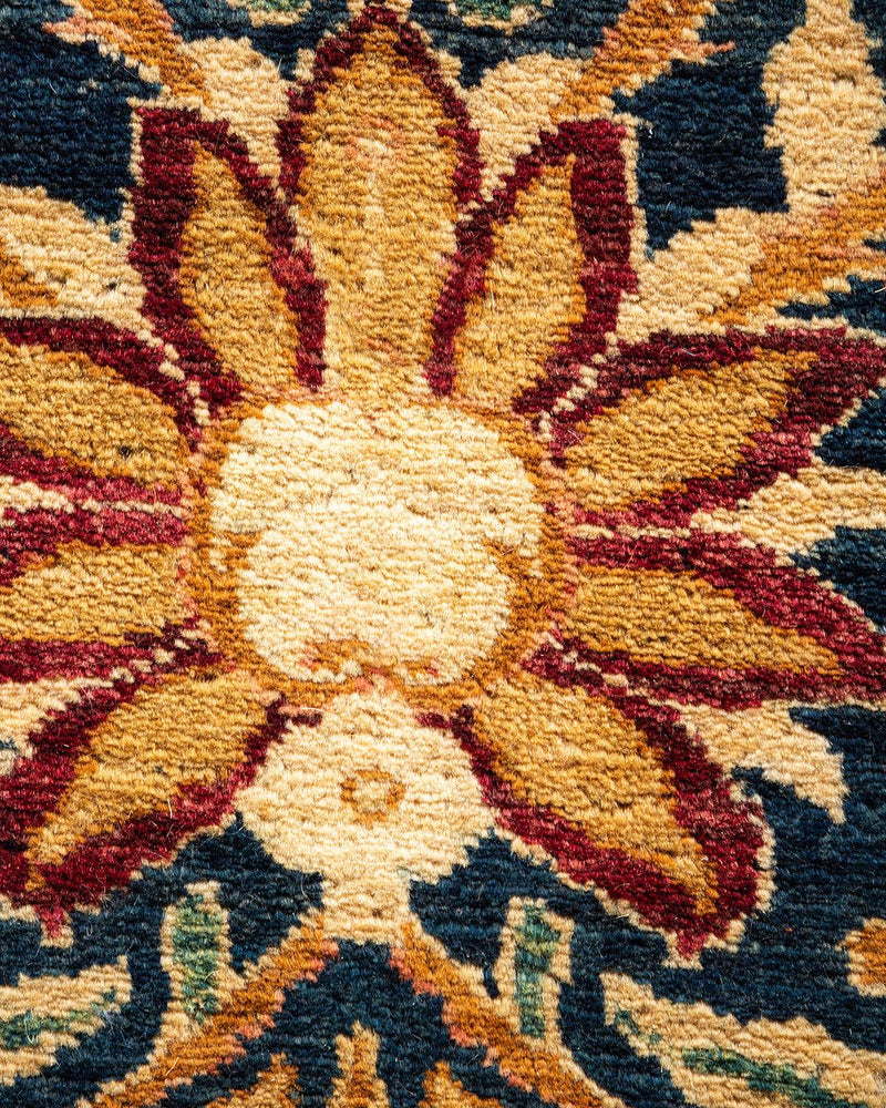 One-of-a-Kind Imported Hand-Knotted Area Rug  - Blue, 7' 10" x 10' 1" - Modern Rug Importers