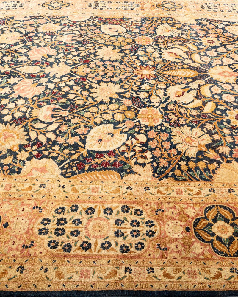 One-of-a-Kind Imported Hand-Knotted Area Rug  - Blue, 7' 10" x 10' 1" - Modern Rug Importers
