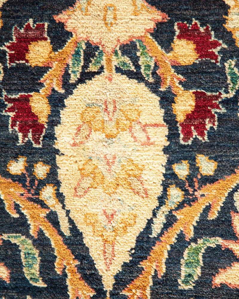 One-of-a-Kind Imported Hand-Knotted Area Rug  - Blue, 8' 1" x 10' 3" - Modern Rug Importers