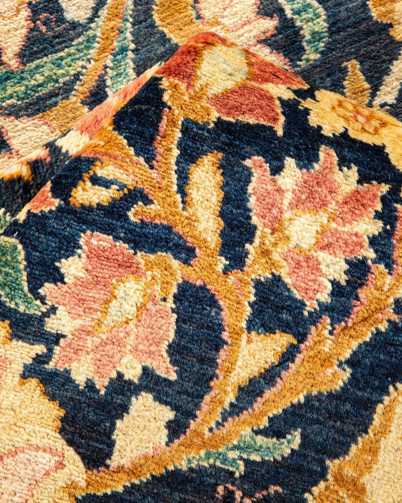 One-of-a-Kind Imported Hand-Knotted Area Rug  - Blue, 8' 1" x 10' 3" - Modern Rug Importers