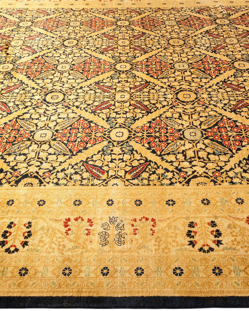 One-of-a-Kind Imported Hand-knotted Area Rug  - Blue, 8' 10" x 11' 10" - Modern Rug Importers