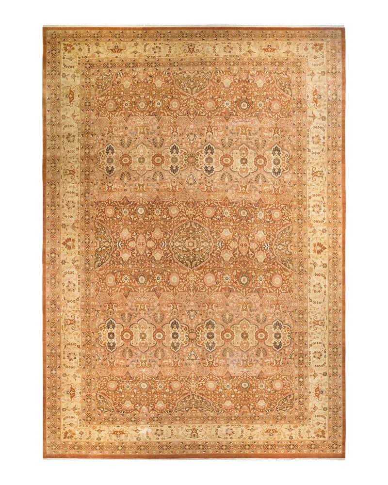 One-of-a-Kind Imported Hand-knotted Area Rug  - Brown, 12' 1" x 17' 5" - Modern Rug Importers