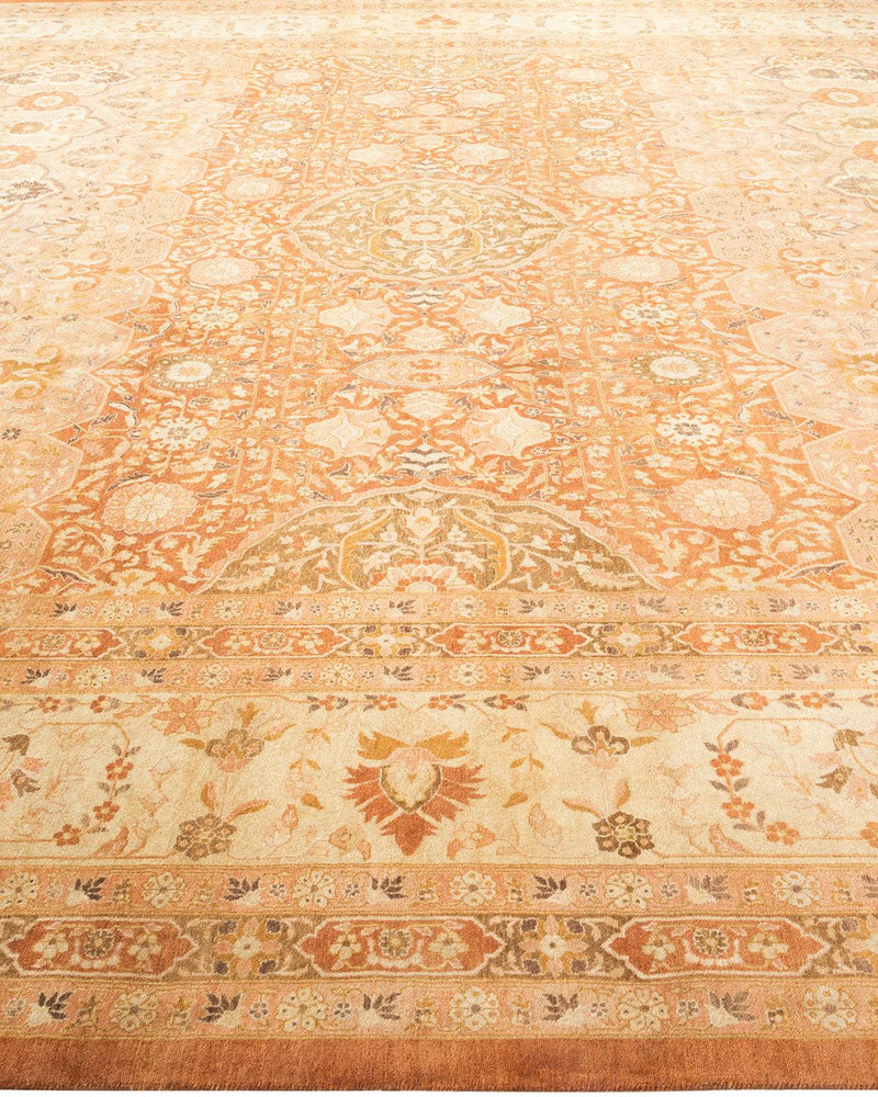 One-of-a-Kind Imported Hand-knotted Area Rug  - Brown, 12' 1" x 17' 5" - Modern Rug Importers