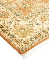 One-of-a-Kind Imported Hand-Knotted Area Rug  - Brown, 6' 0" x 8' 10" - Modern Rug Importers