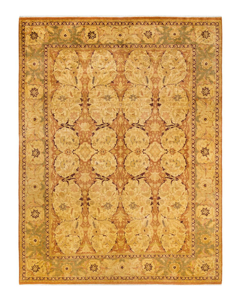 One-of-a-Kind Imported Hand-knotted Area Rug  - Brown,  9' 2" x 12' 3" - Modern Rug Importers