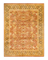 One-of-a-Kind Imported Hand-Knotted Area Rug  - Brown, 9' 2" x 12' 4" - Modern Rug Importers