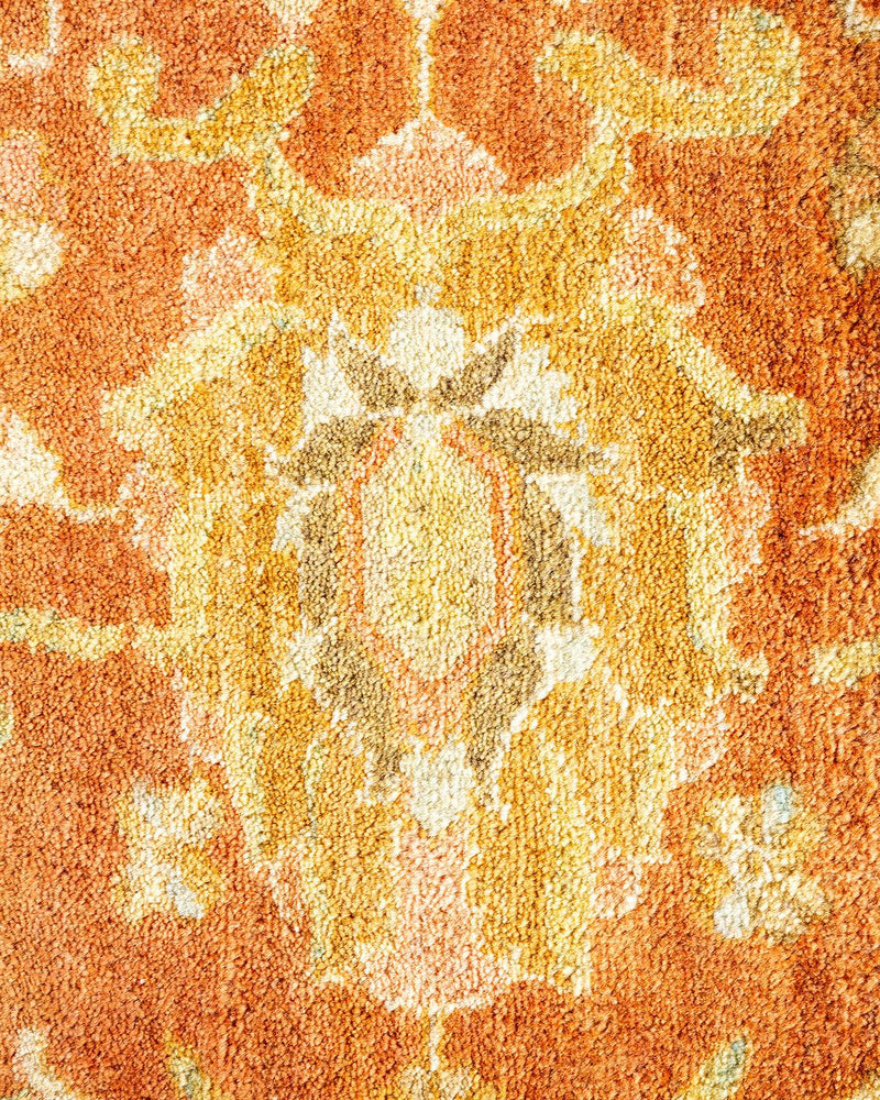 One-of-a-Kind Imported Hand-Knotted Area Rug  - Brown, 9' 2" x 12' 4" - Modern Rug Importers