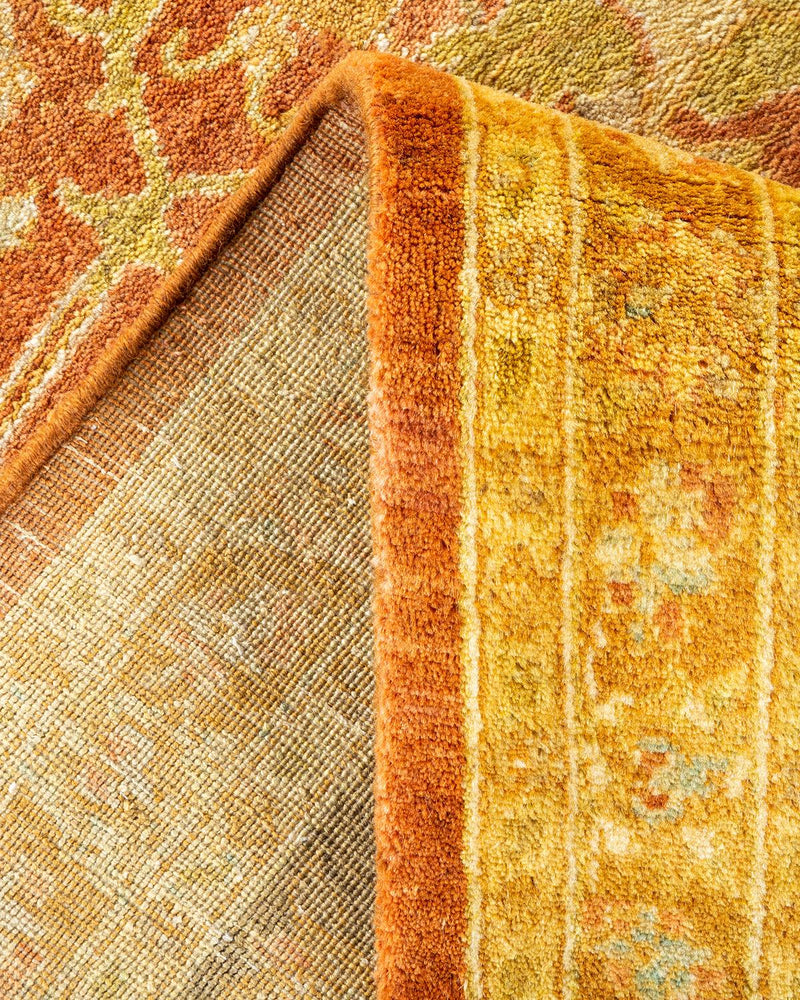 One-of-a-Kind Imported Hand-Knotted Area Rug  - Brown, 9' 2" x 12' 4" - Modern Rug Importers