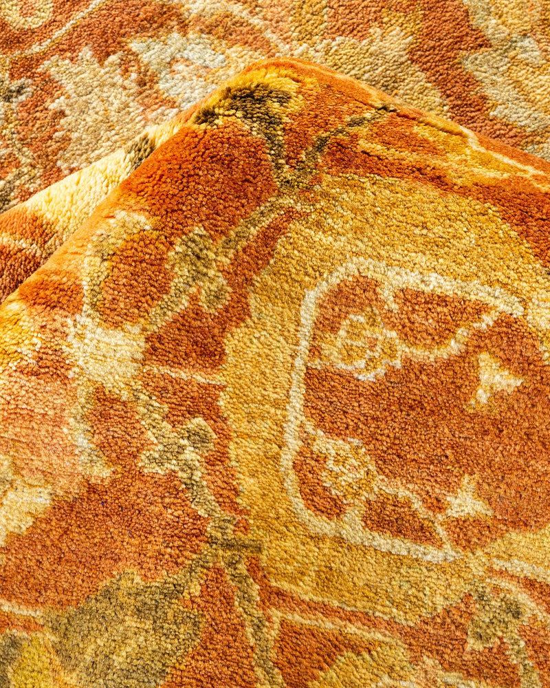 One-of-a-Kind Imported Hand-Knotted Area Rug  - Brown, 9' 2" x 12' 4" - Modern Rug Importers