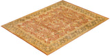 One-of-a-Kind Imported Hand-Knotted Area Rug  - Brown, 9' 2" x 12' 4" - Modern Rug Importers