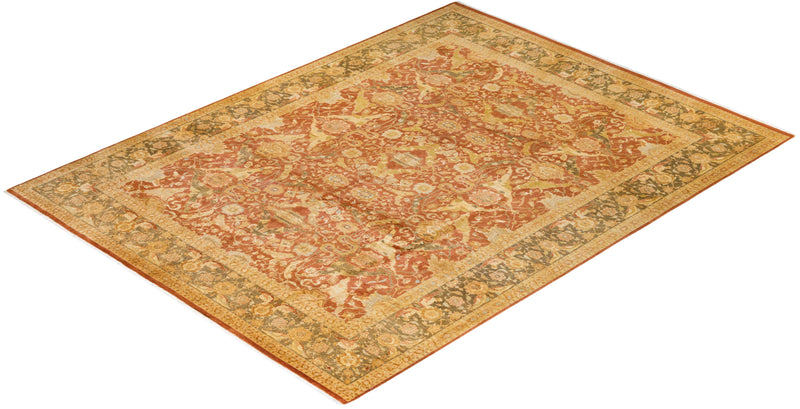 One-of-a-Kind Imported Hand-Knotted Area Rug  - Brown, 9' 2" x 12' 4" - Modern Rug Importers