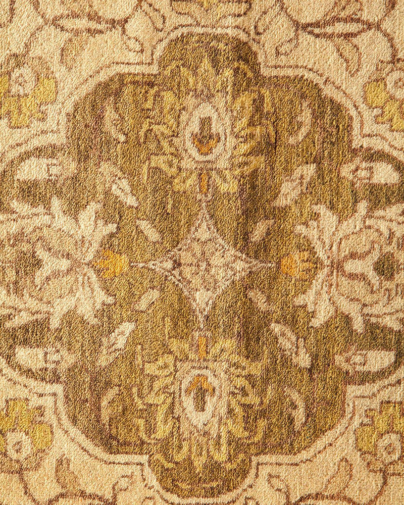 One-of-a-Kind Imported Hand-knotted Area Rug  - Green, 10' 3" x 13' 4" - Modern Rug Importers