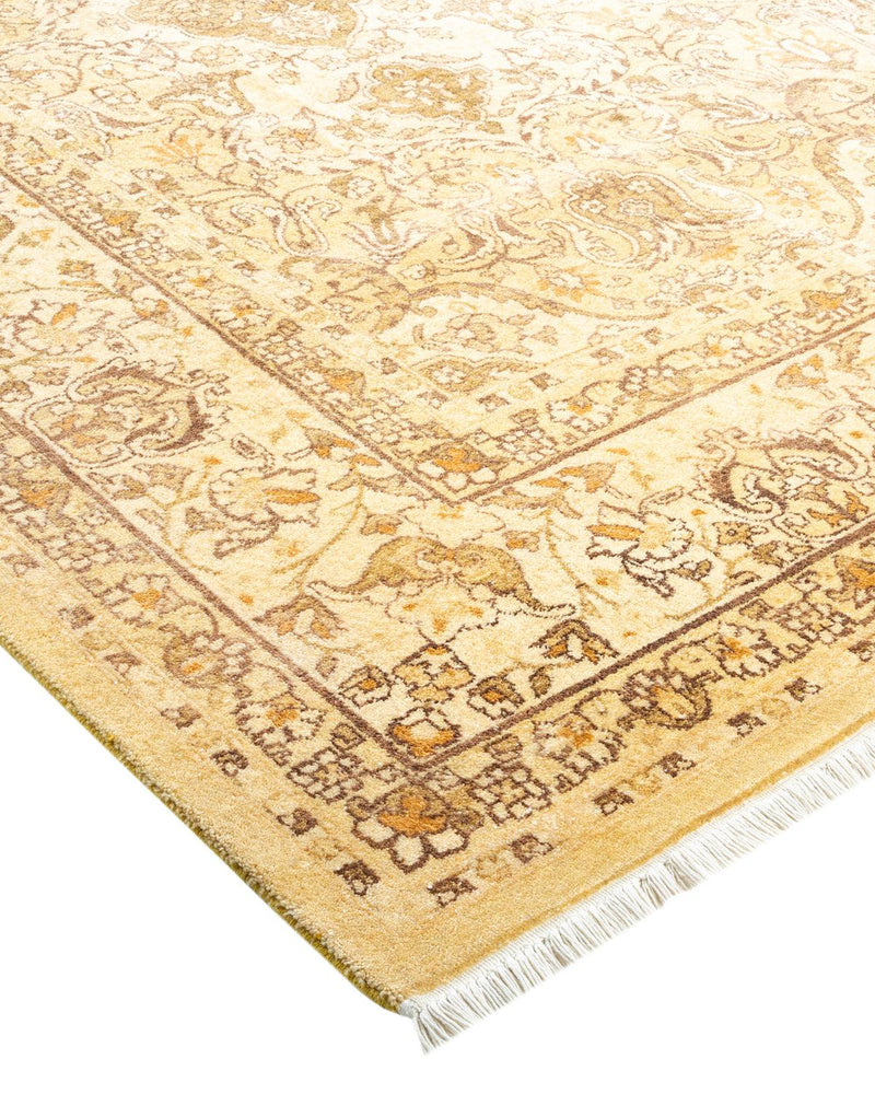 One-of-a-Kind Imported Hand-knotted Area Rug  - Green,  6' 2" x 9' 2" - Modern Rug Importers