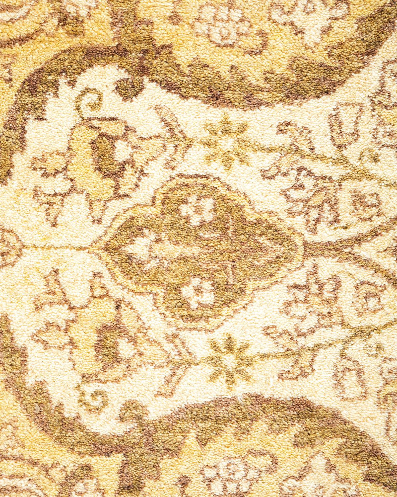 One-of-a-Kind Imported Hand-knotted Area Rug  - Green,  6' 2" x 9' 2" - Modern Rug Importers