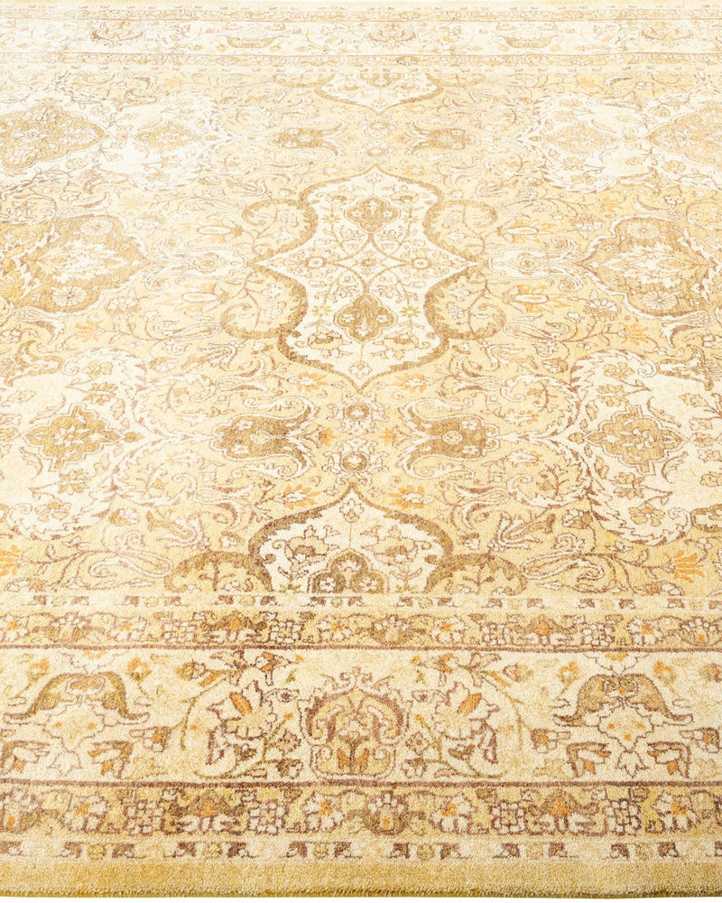 One-of-a-Kind Imported Hand-knotted Area Rug  - Green,  6' 2" x 9' 2" - Modern Rug Importers