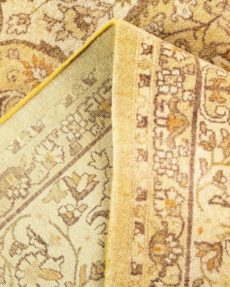 One-of-a-Kind Imported Hand-knotted Area Rug  - Green,  6' 2" x 9' 2" - Modern Rug Importers