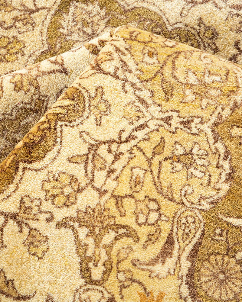 One-of-a-Kind Imported Hand-knotted Area Rug  - Green,  6' 2" x 9' 2" - Modern Rug Importers