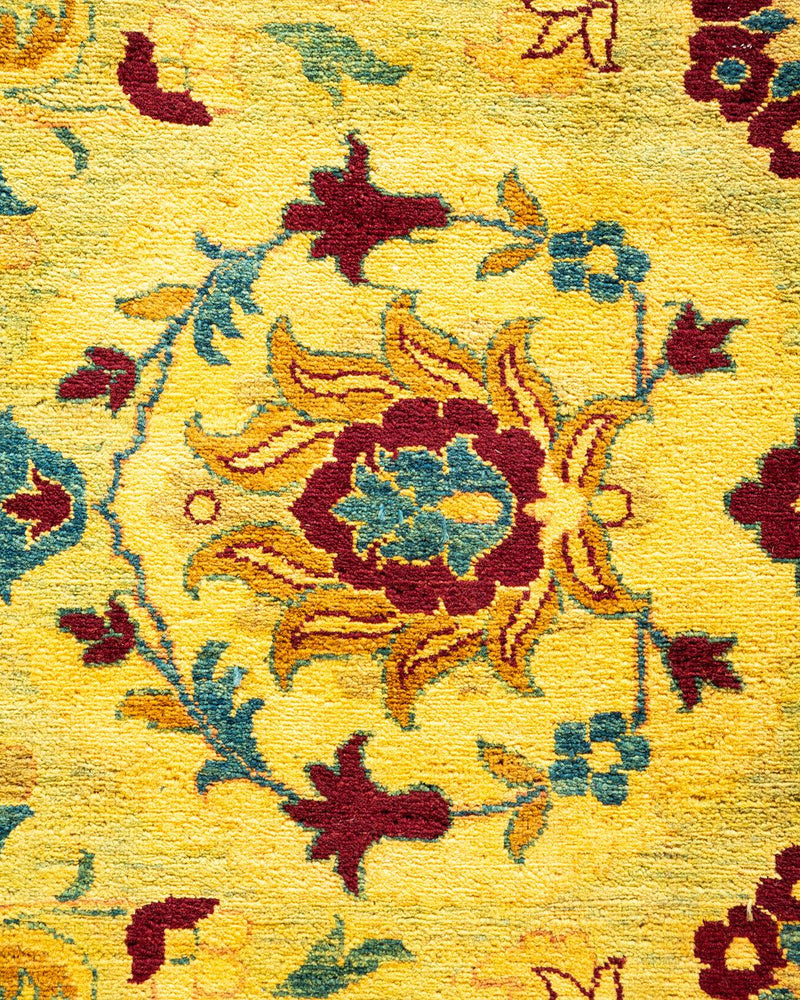 One-of-a-Kind Imported Hand-Knotted Area Rug  - Green, 8' 1" x 9' 10" - Modern Rug Importers