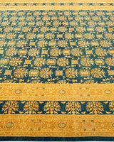One-of-a-Kind Imported Hand-Knotted Area Rug  - Green, 8' 2" x 10' 2" - Modern Rug Importers