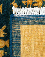 One-of-a-Kind Imported Hand-Knotted Area Rug  - Green, 8' 2" x 10' 2" - Modern Rug Importers